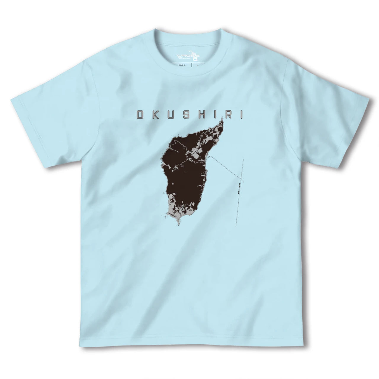 【奥尻(北海道)】地図柄ヘビーウェイトTシャツ