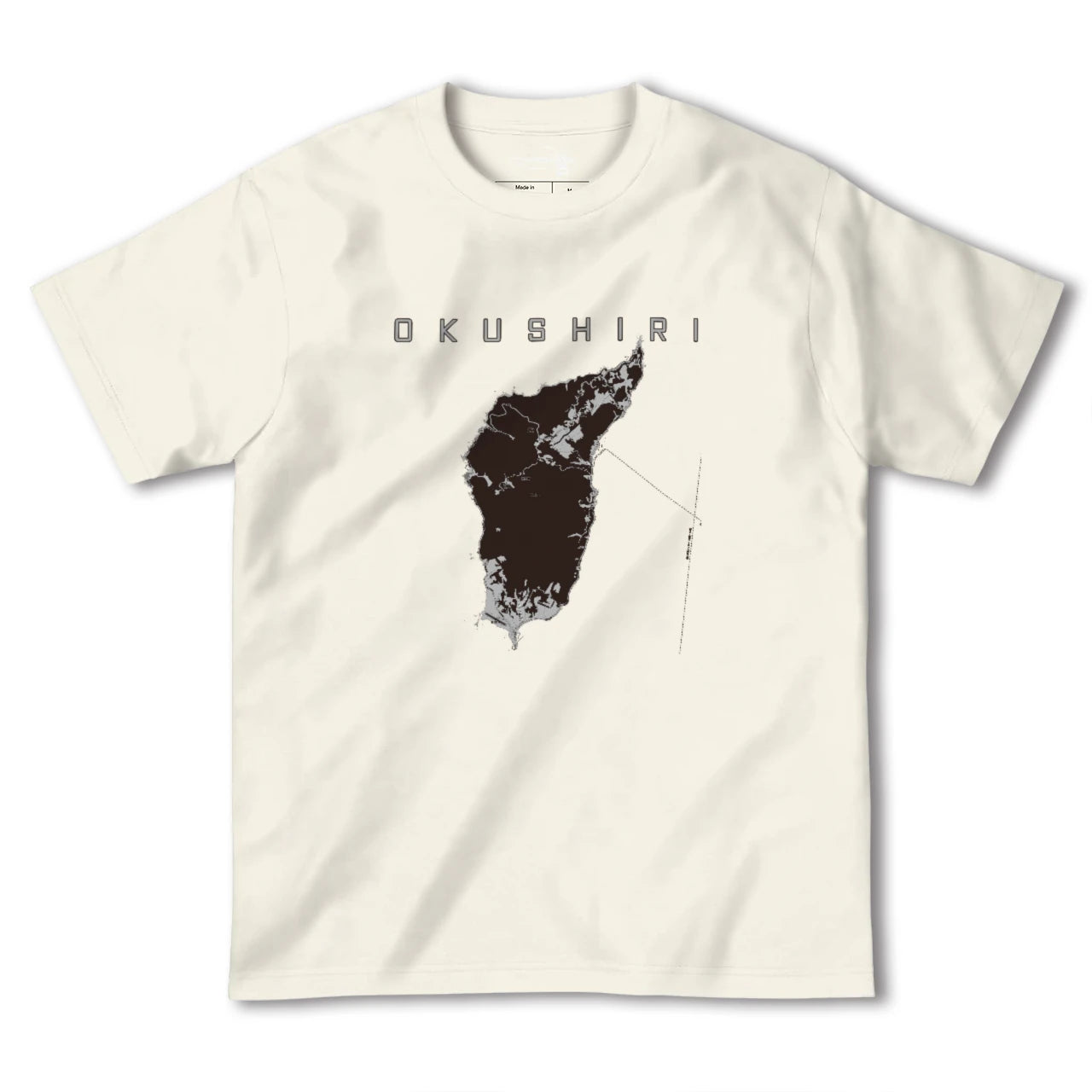 【奥尻(北海道)】地図柄ヘビーウェイトTシャツ