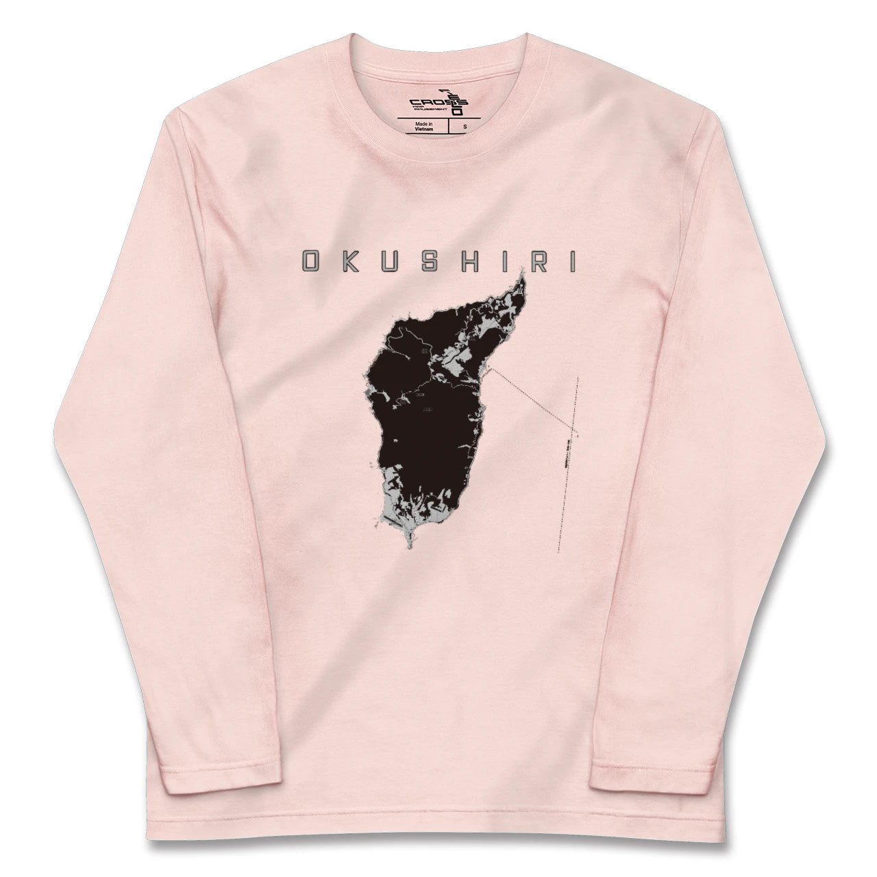 【奥尻(北海道)】地図柄ロングスリーブTシャツ