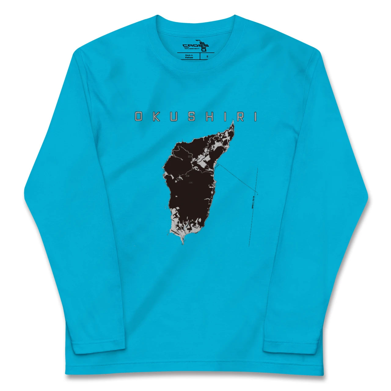 【奥尻(北海道)】地図柄ロングスリーブTシャツ