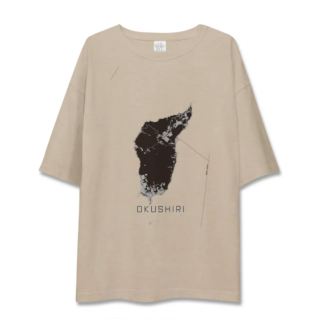 【奥尻(北海道)】地図柄ビッグシルエットTシャツ