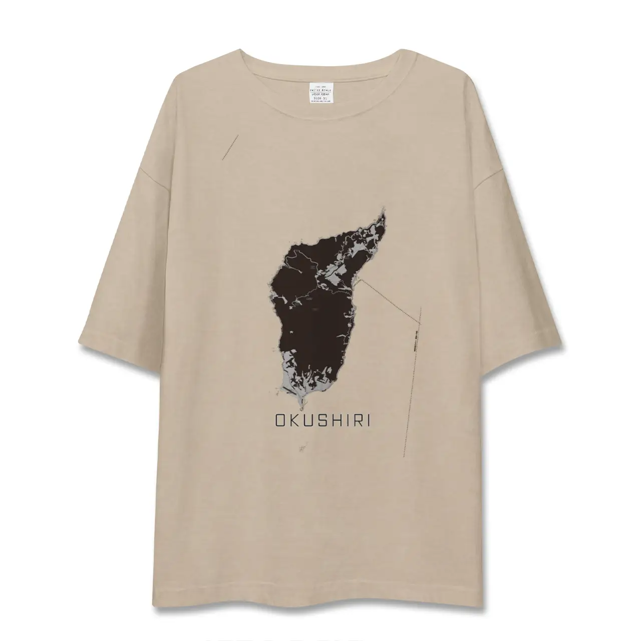 【奥尻(北海道)】地図柄ビッグシルエットTシャツ