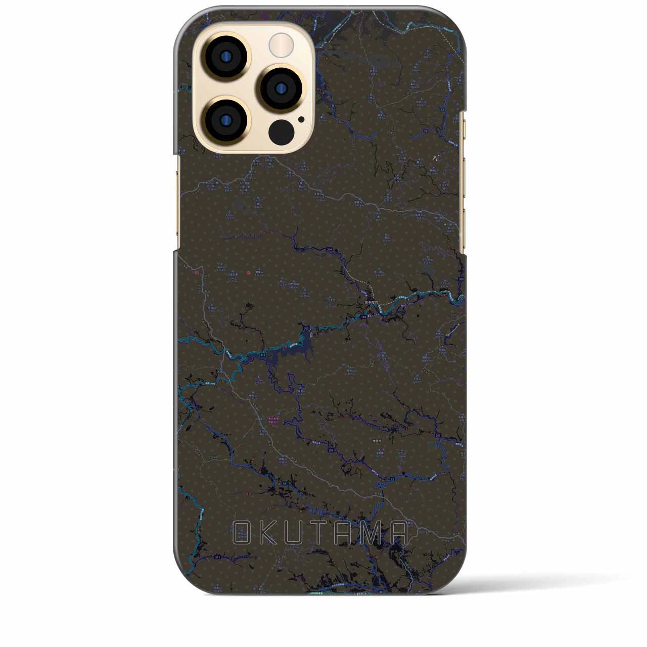【奥多摩(東京都)】地図柄iPhoneケース(バックカバータイプ)