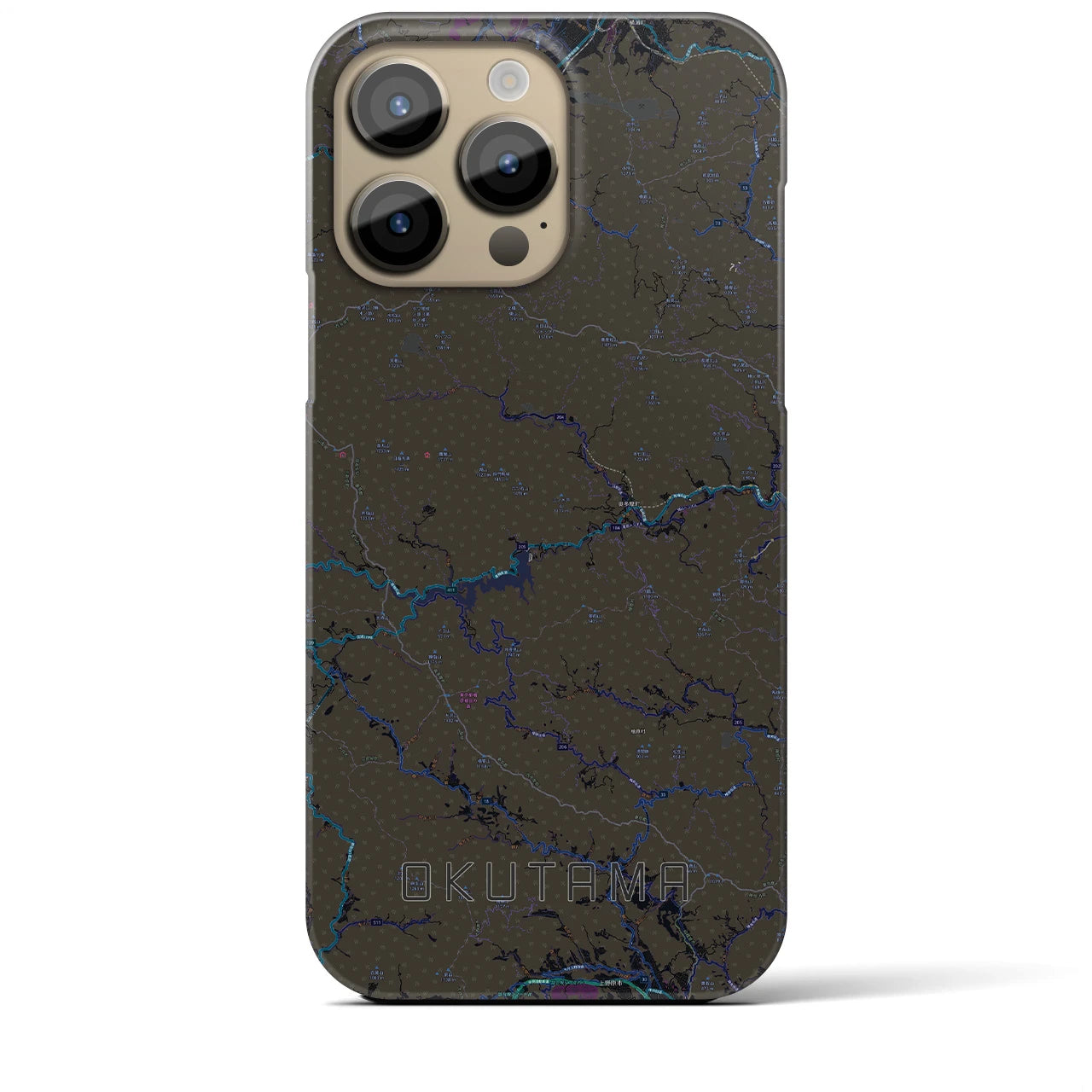 【奥多摩(東京都)】地図柄iPhoneケース(バックカバータイプ)