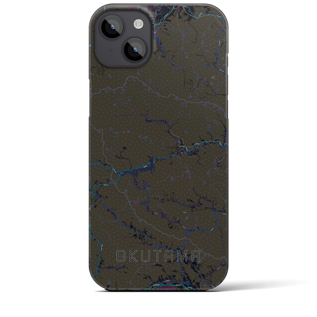 【奥多摩(東京都)】地図柄iPhoneケース(バックカバータイプ)