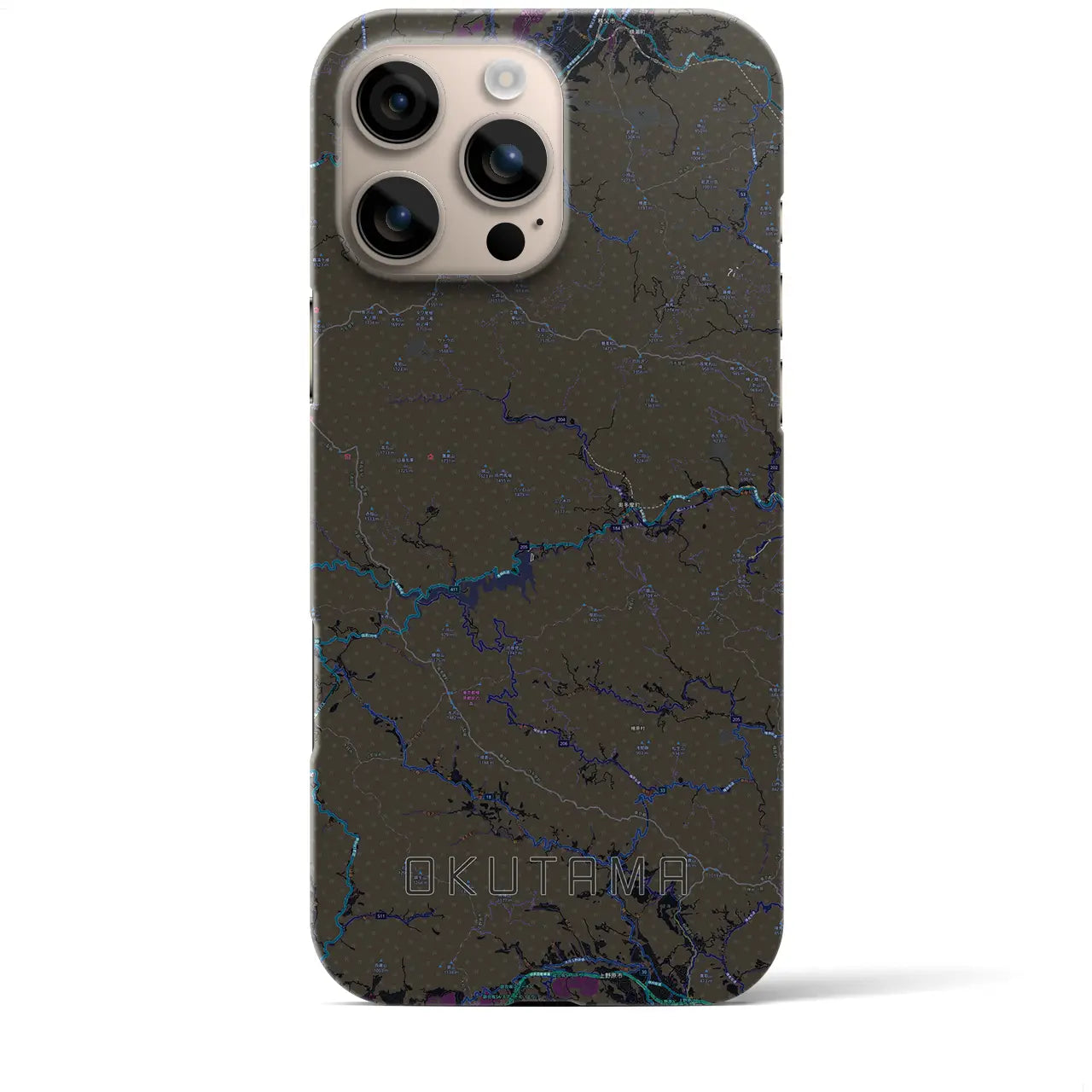 【奥多摩(東京都)】地図柄iPhoneケース(バックカバータイプ)