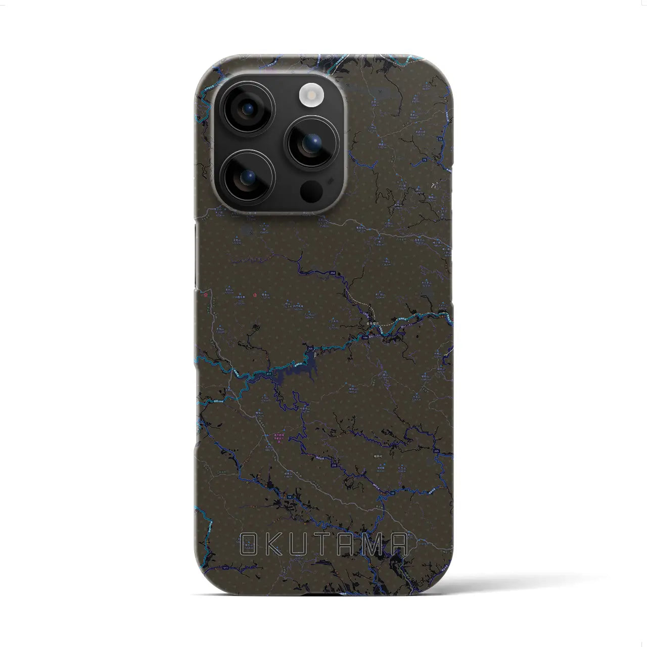 【奥多摩(東京都)】地図柄iPhoneケース(バックカバータイプ)