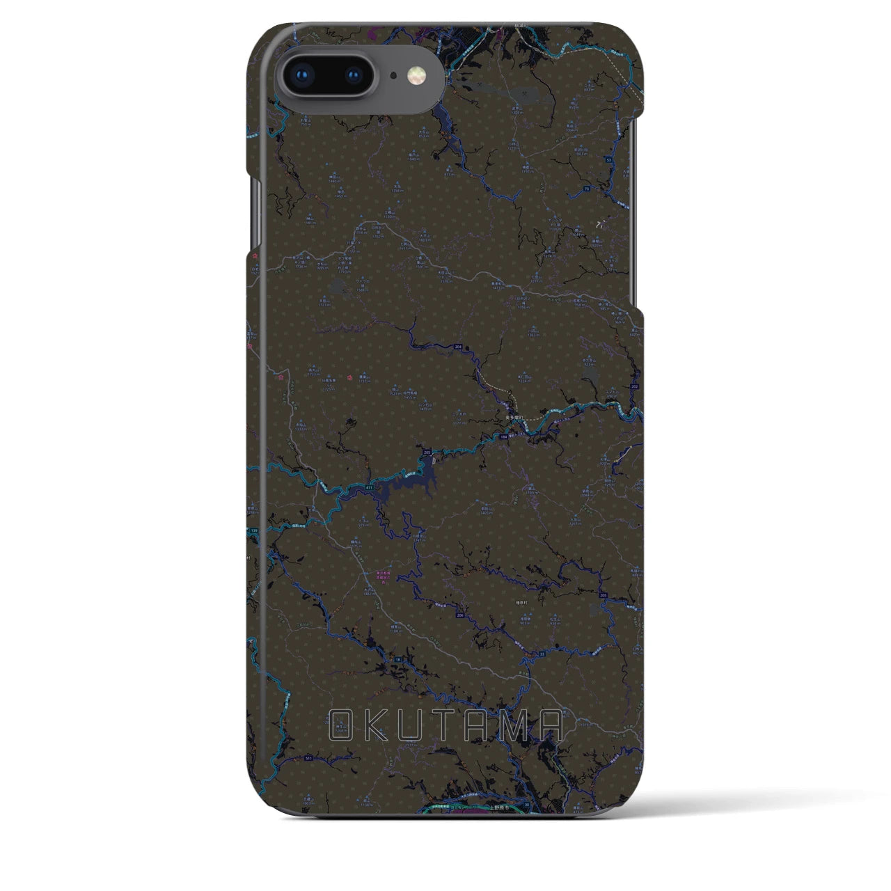 【奥多摩(東京都)】地図柄iPhoneケース(バックカバータイプ)