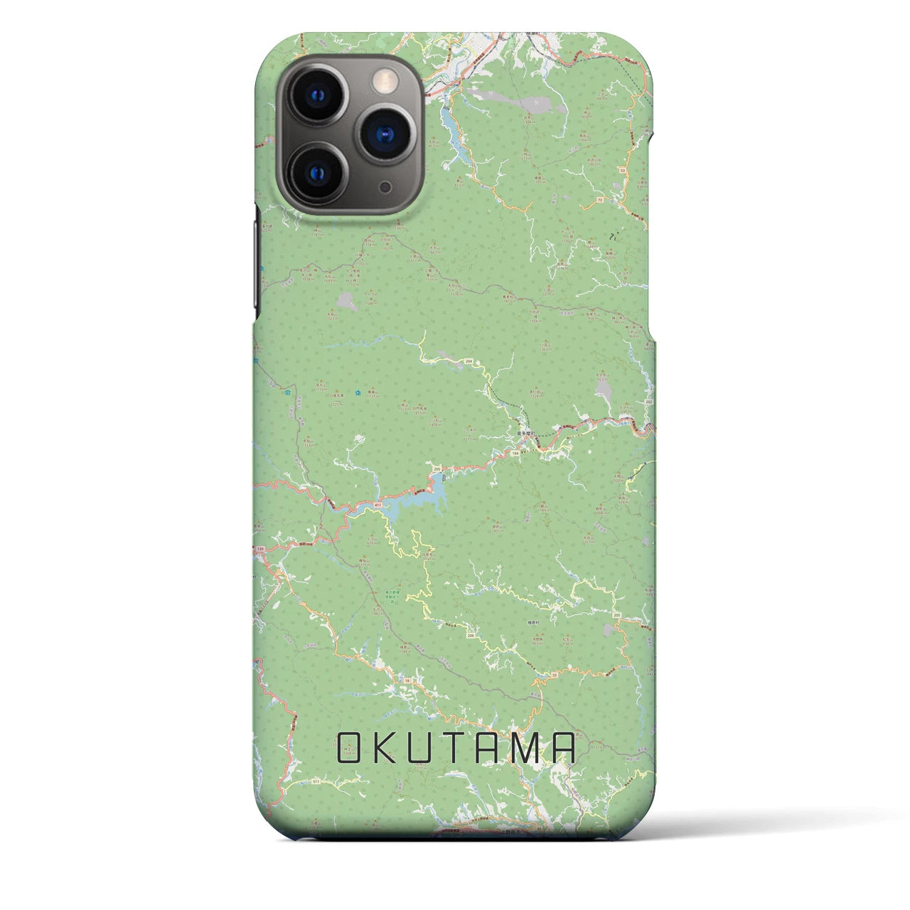 【奥多摩(東京都)】地図柄iPhoneケース(バックカバータイプ)