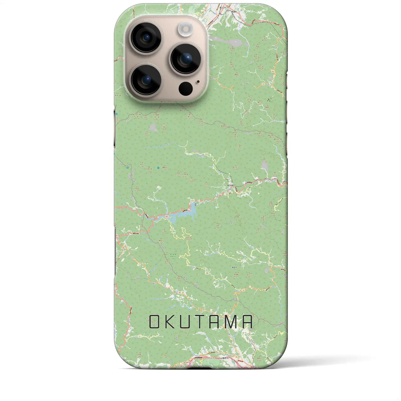 【奥多摩(東京都)】地図柄iPhoneケース(バックカバータイプ)