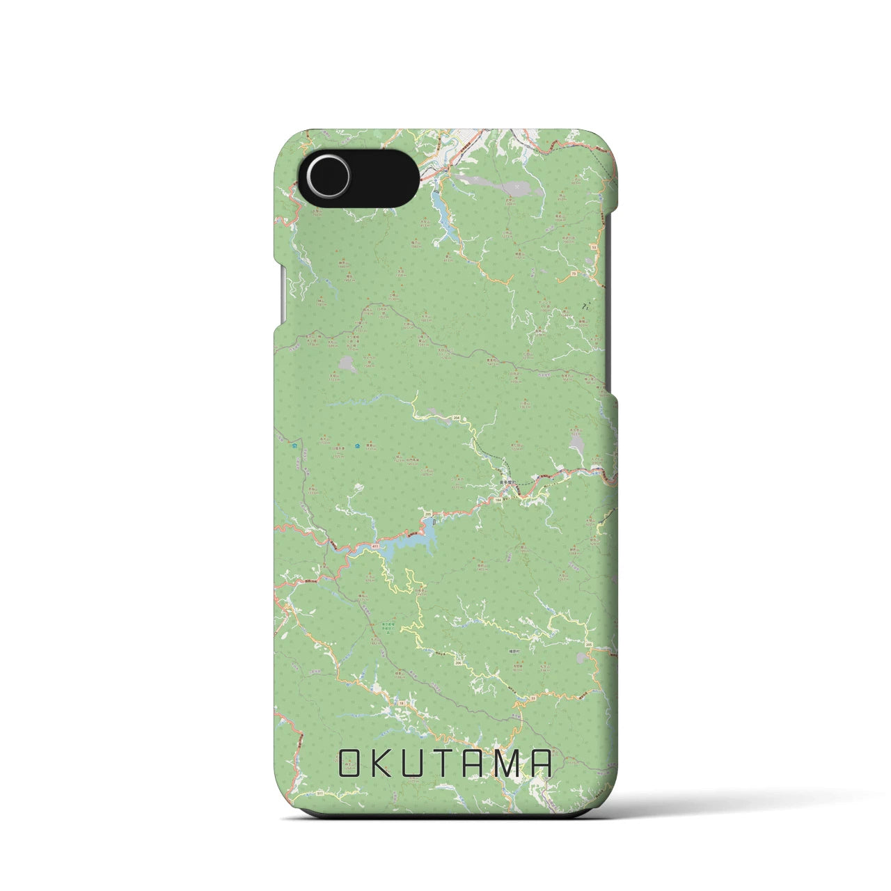 【奥多摩(東京都)】地図柄iPhoneケース(バックカバータイプ)