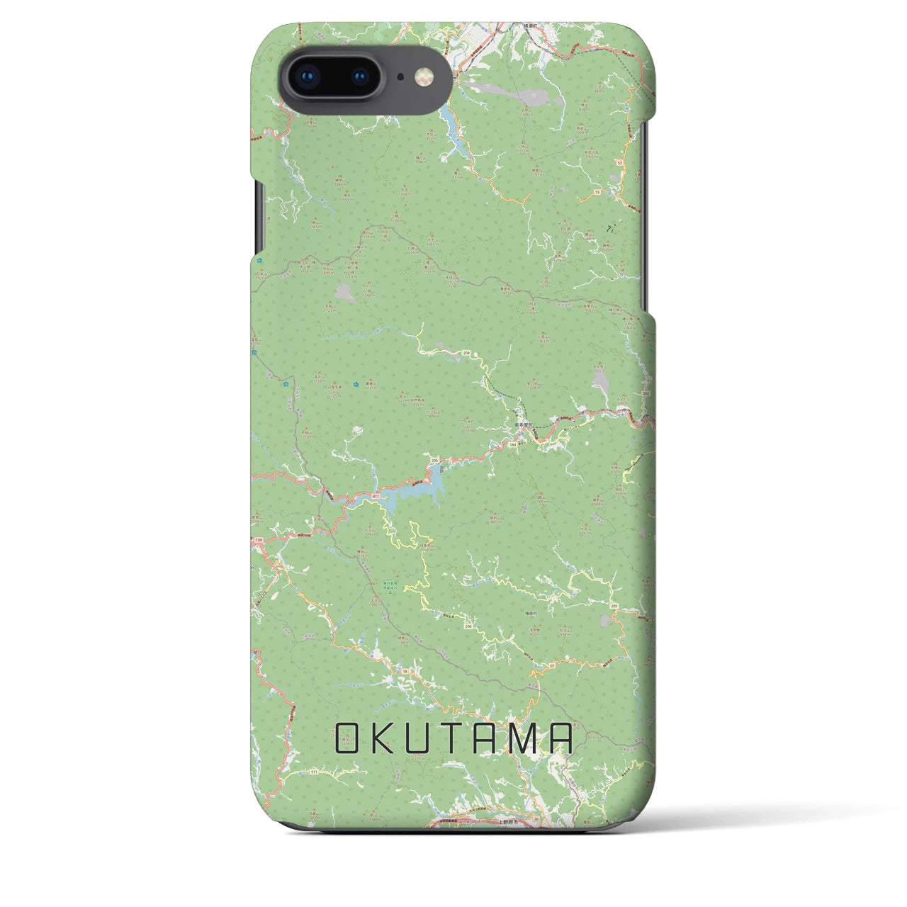 【奥多摩(東京都)】地図柄iPhoneケース(バックカバータイプ)