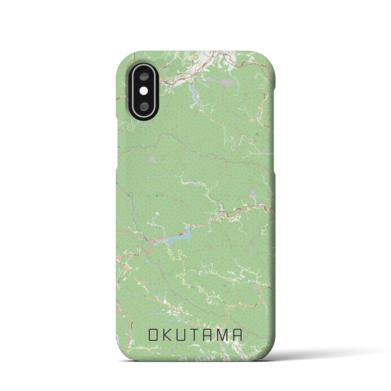 【奥多摩(東京都)】地図柄iPhoneケース(バックカバータイプ)