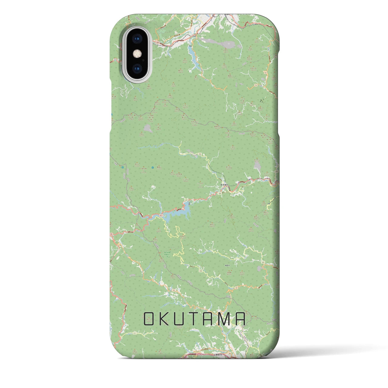 【奥多摩(東京都)】地図柄iPhoneケース(バックカバータイプ)