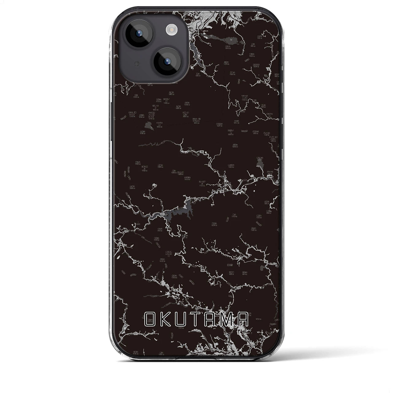 【奥多摩(東京都)】地図柄iPhoneケース(クリアタイプ)