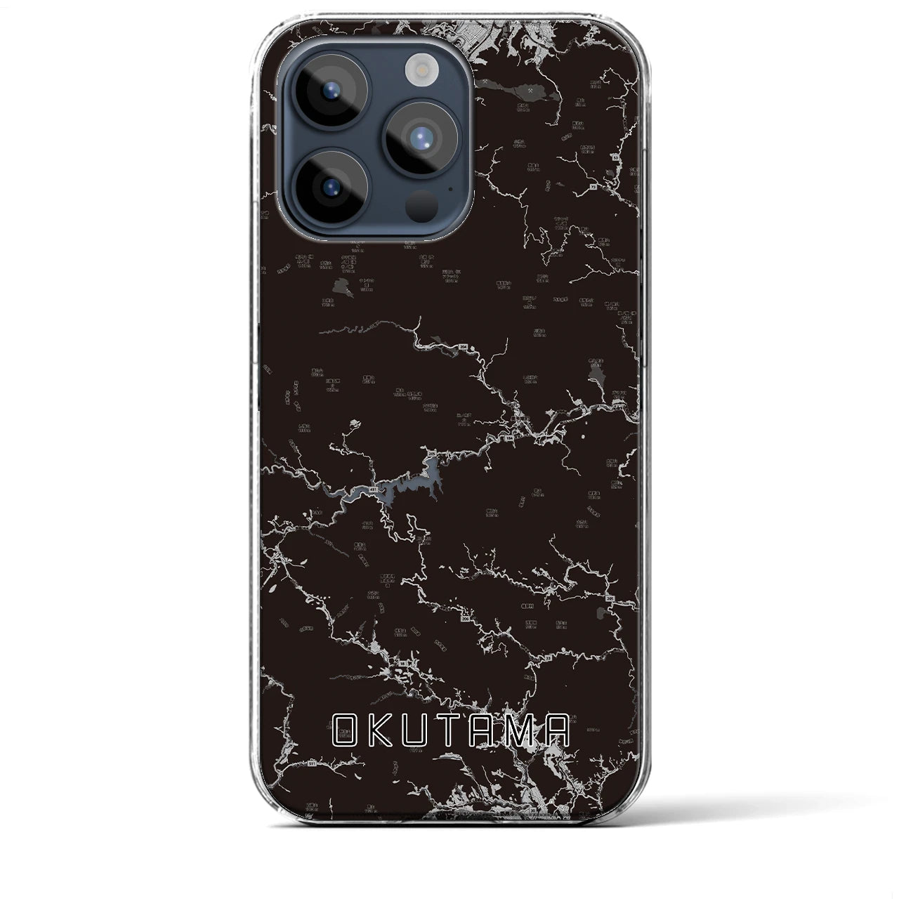 【奥多摩(東京都)】地図柄iPhoneケース(クリアタイプ)