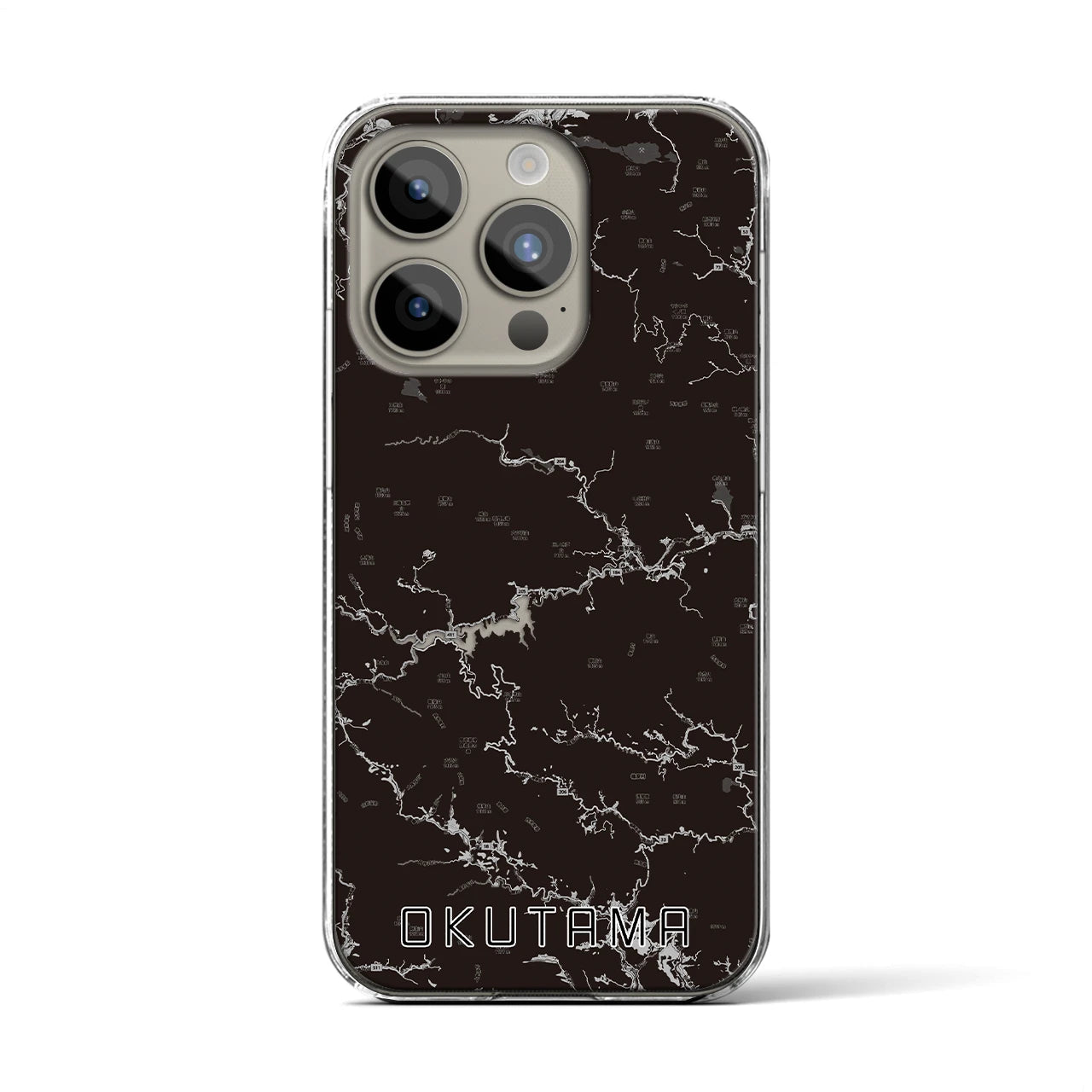 【奥多摩(東京都)】地図柄iPhoneケース(クリアタイプ)
