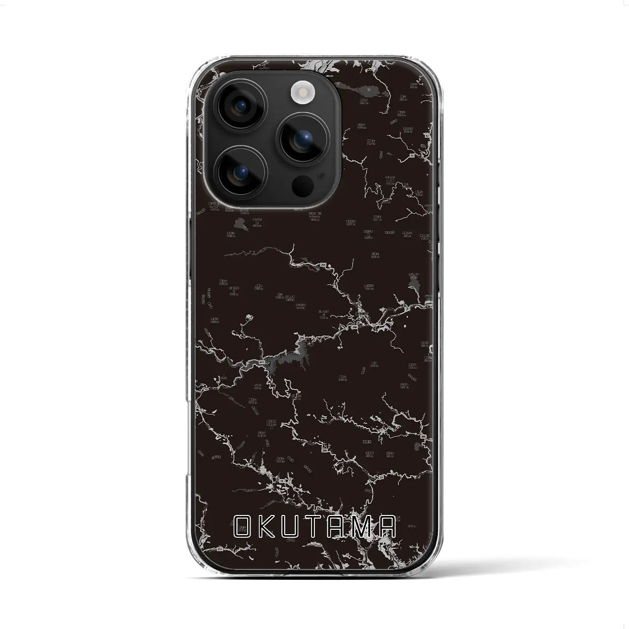 【奥多摩(東京都)】地図柄iPhoneケース(クリアタイプ)