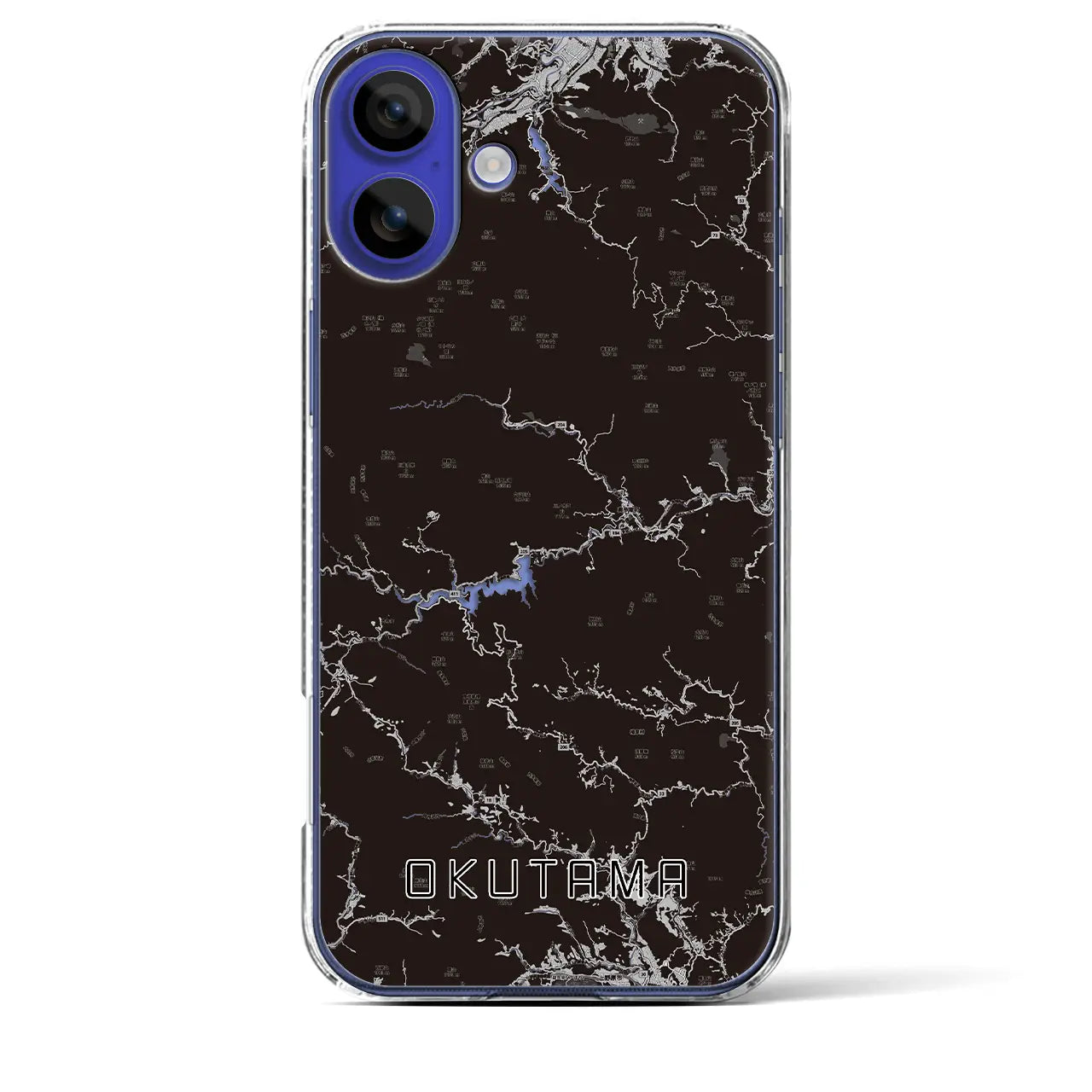 【奥多摩(東京都)】地図柄iPhoneケース(クリアタイプ)