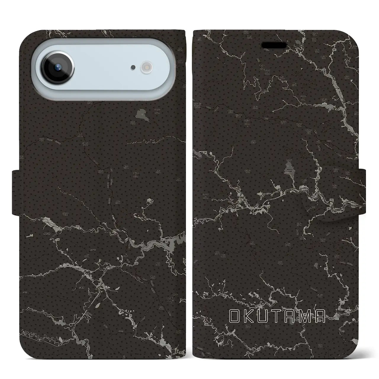 【奥多摩(東京都)】地図柄iPhoneケース(手帳タイプ)