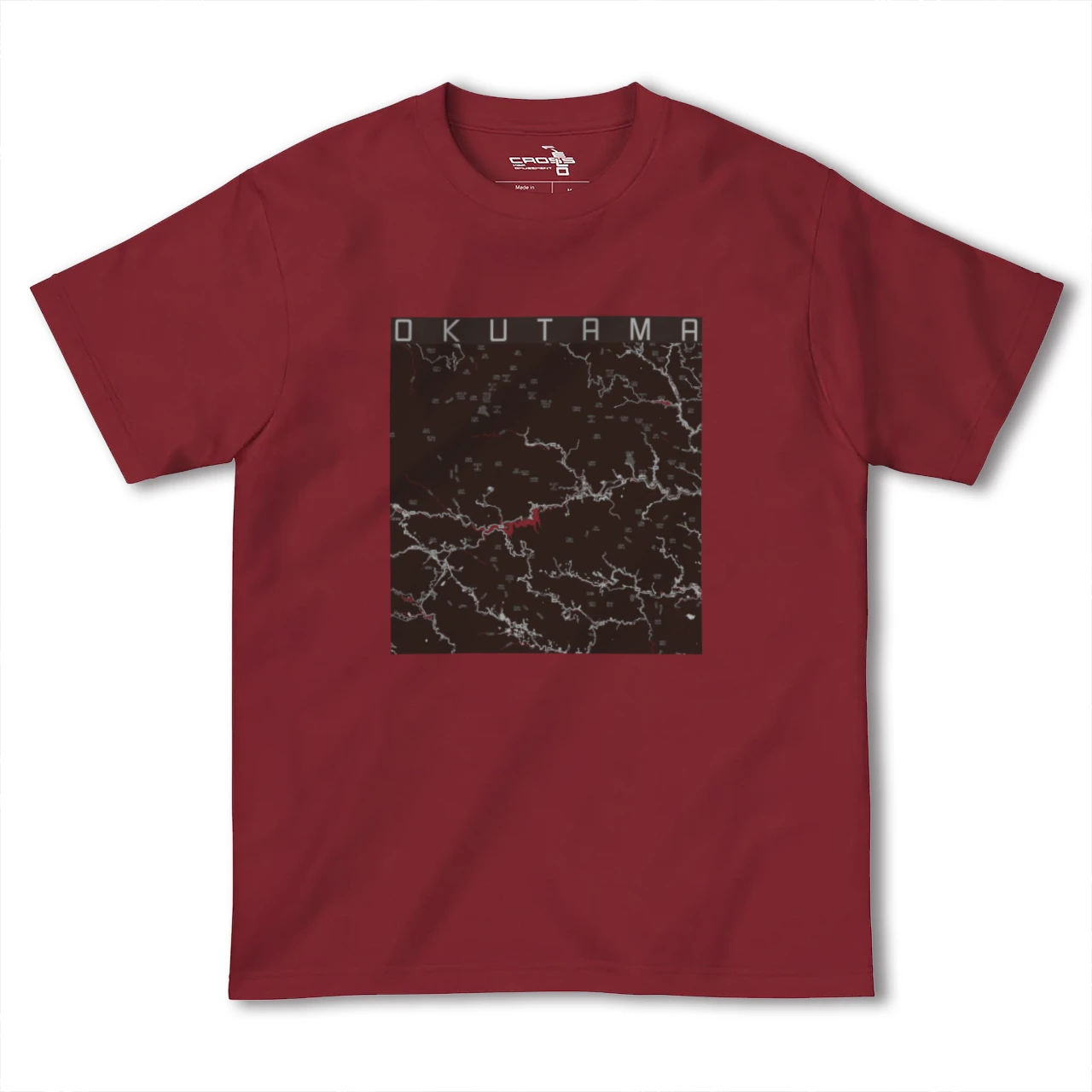 【奥多摩(東京都)】地図柄ヘビーウェイトTシャツ