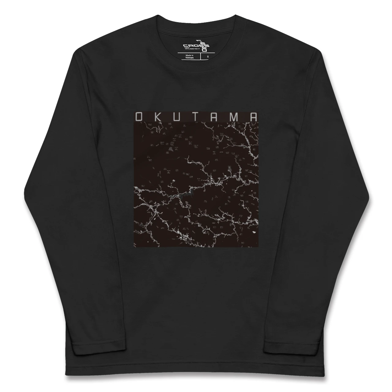 【奥多摩(東京都)】地図柄ロングスリーブTシャツ