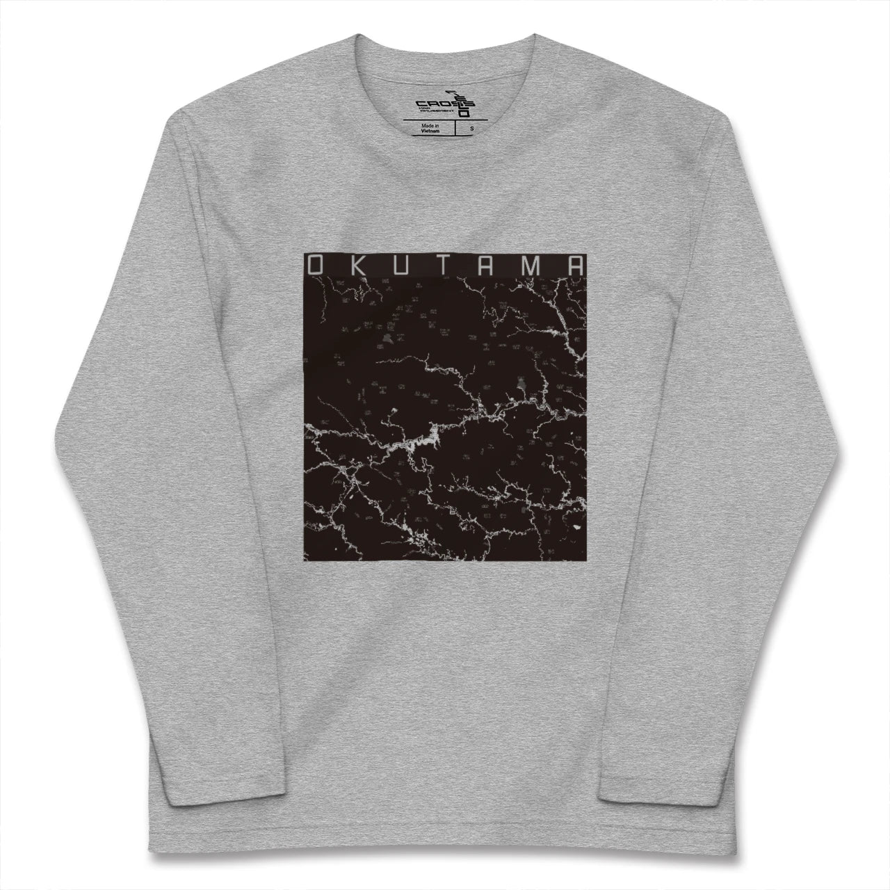 【奥多摩(東京都)】地図柄ロングスリーブTシャツ