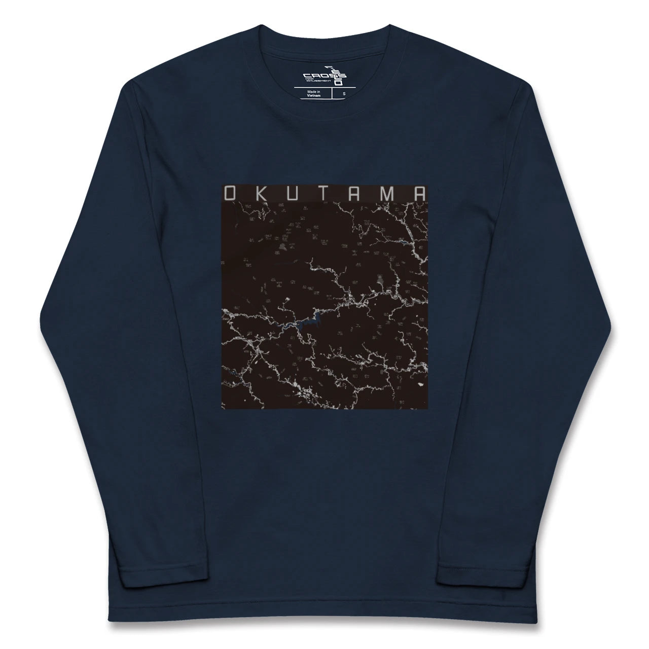 【奥多摩(東京都)】地図柄ロングスリーブTシャツ
