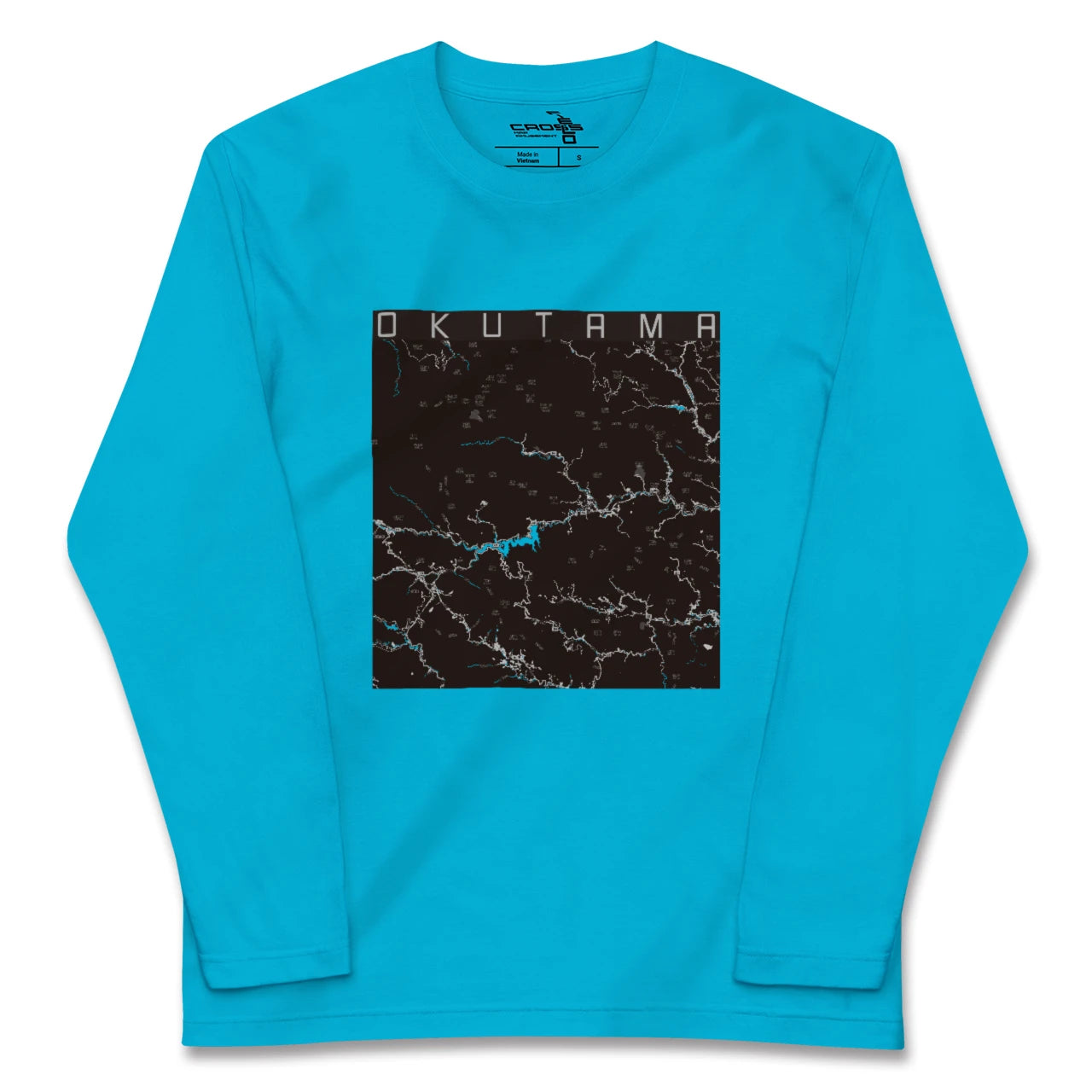 【奥多摩(東京都)】地図柄ロングスリーブTシャツ