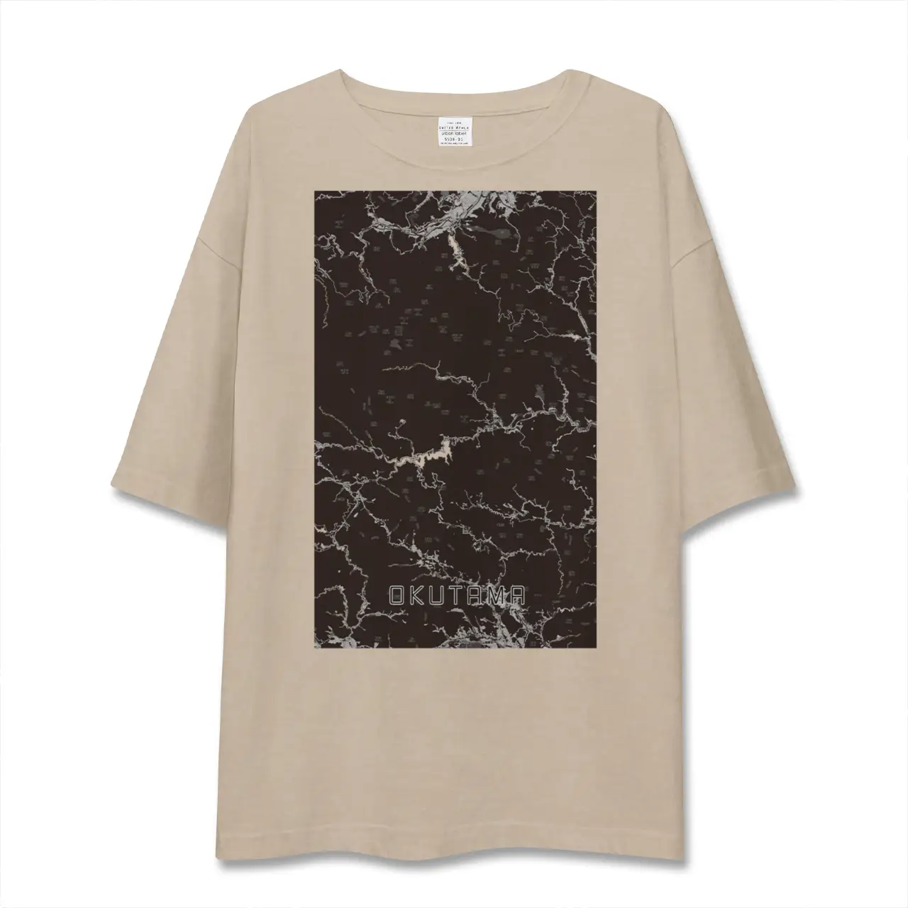 【奥多摩(東京都)】地図柄ビッグシルエットTシャツ