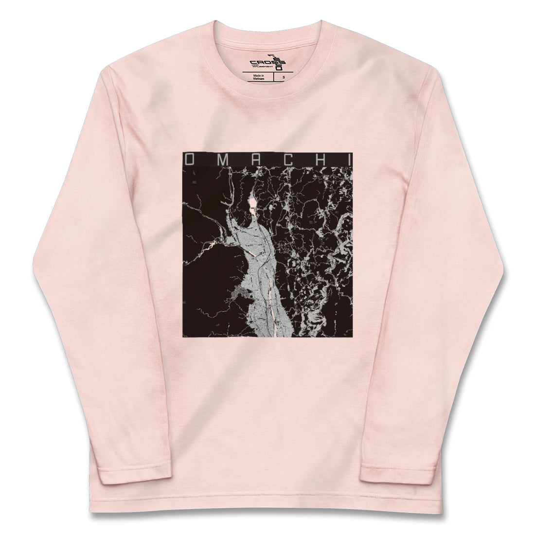 【大町(長野県)】地図柄ロングスリーブTシャツ