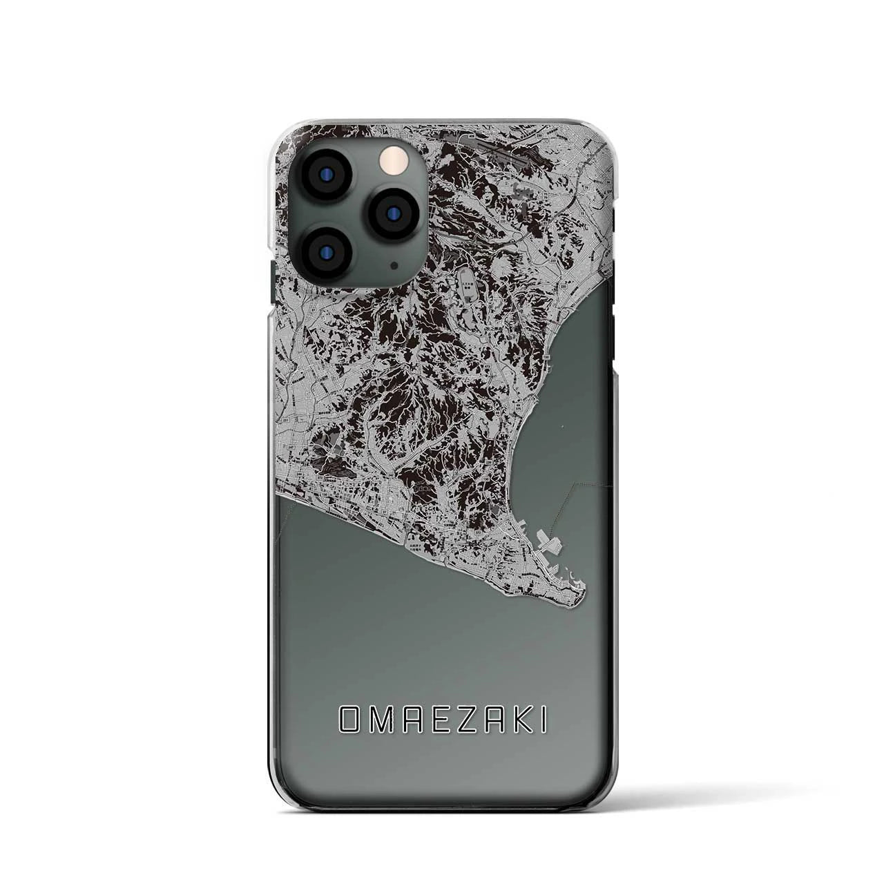 【御前崎(静岡県)】地図柄iPhoneケース(クリアタイプ)