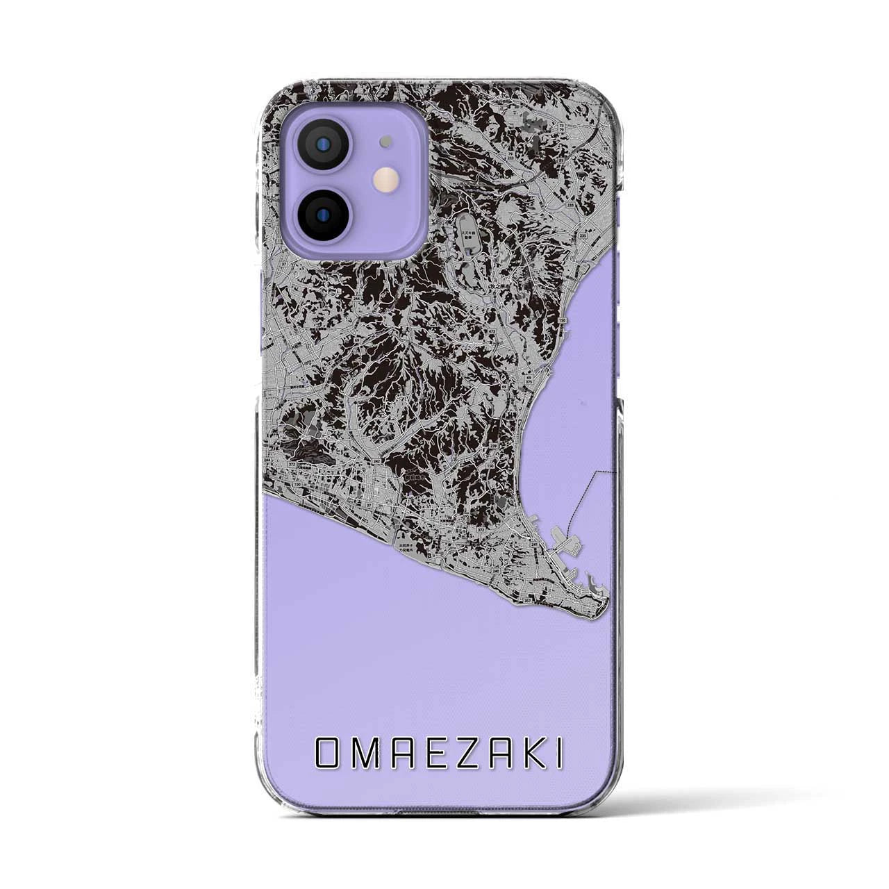 【御前崎(静岡県)】地図柄iPhoneケース(クリアタイプ)