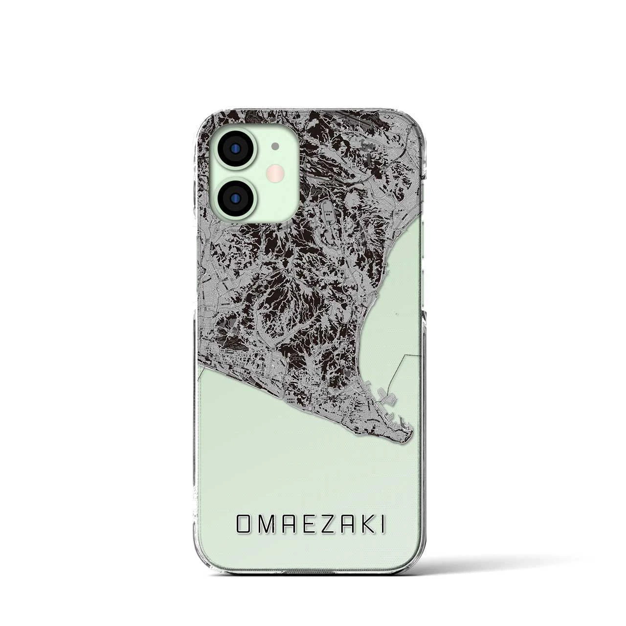 【御前崎(静岡県)】地図柄iPhoneケース(クリアタイプ)