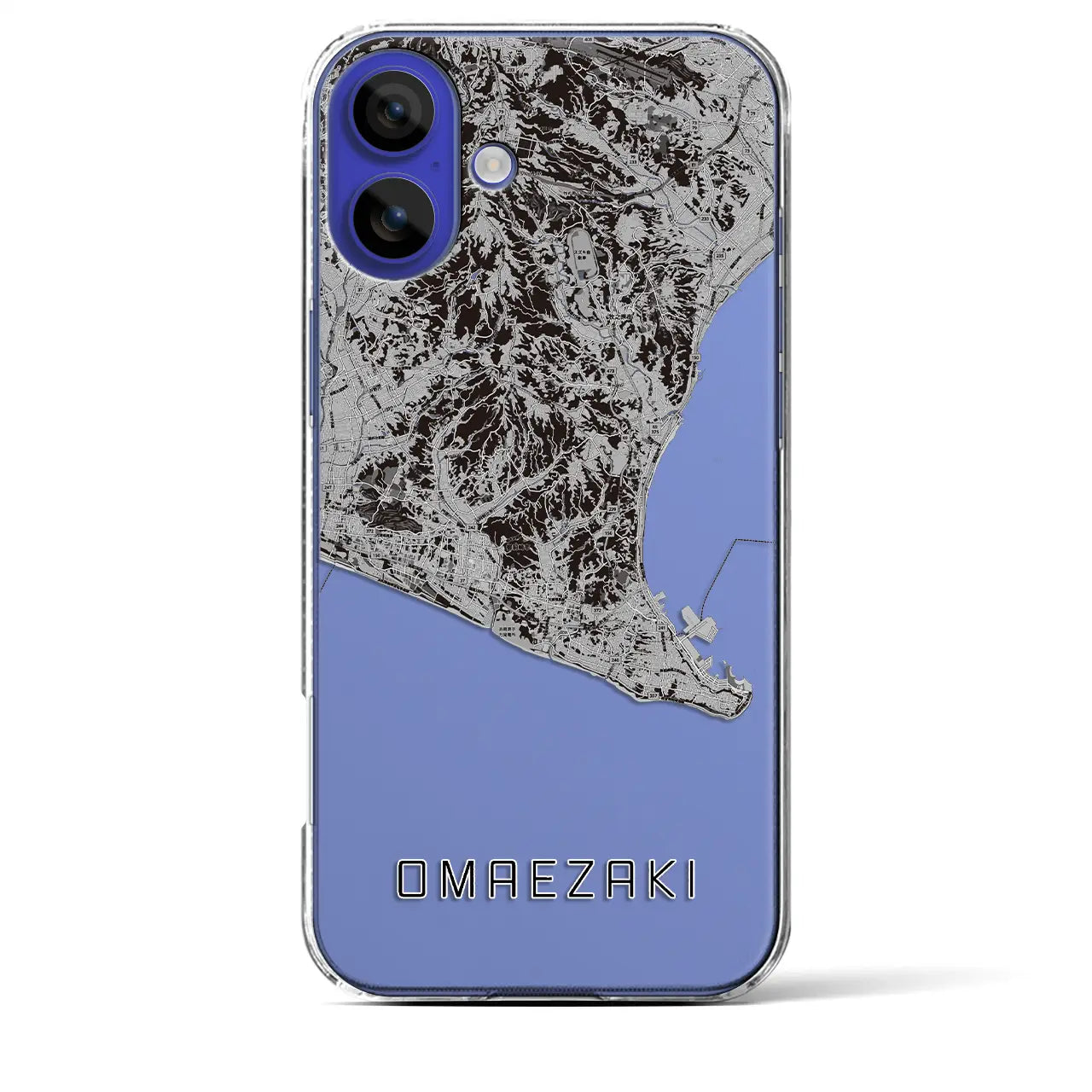 【御前崎(静岡県)】地図柄iPhoneケース(クリアタイプ)