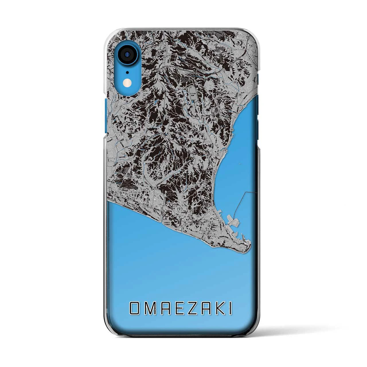 【御前崎(静岡県)】地図柄iPhoneケース(クリアタイプ)