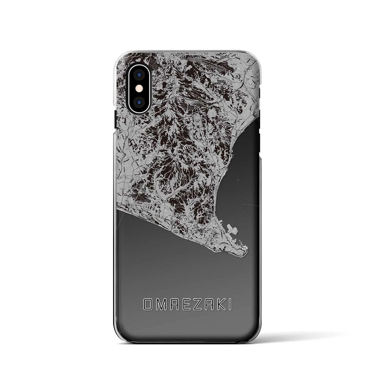 【御前崎(静岡県)】地図柄iPhoneケース(クリアタイプ)