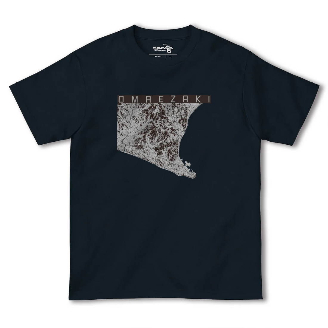 【御前崎(静岡県)】地図柄ヘビーウェイトTシャツ