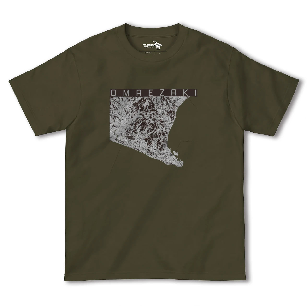【御前崎(静岡県)】地図柄ヘビーウェイトTシャツ