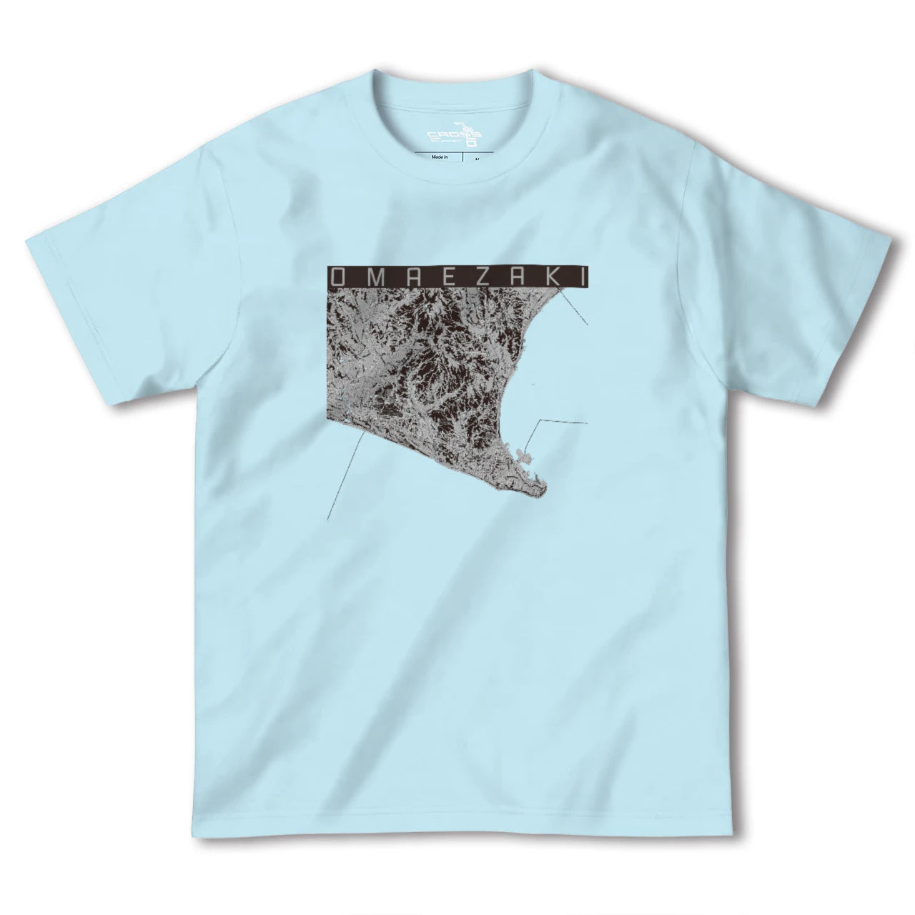 【御前崎(静岡県)】地図柄ヘビーウェイトTシャツ