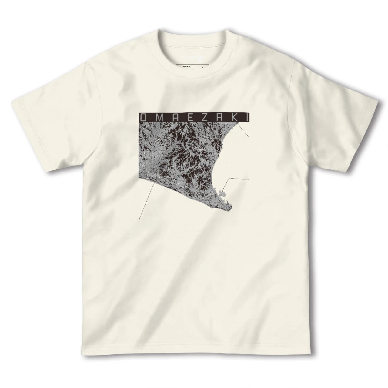 【御前崎(静岡県)】地図柄ヘビーウェイトTシャツ