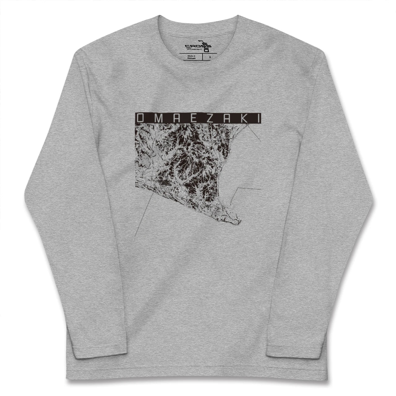 【御前崎(静岡県)】地図柄ロングスリーブTシャツ