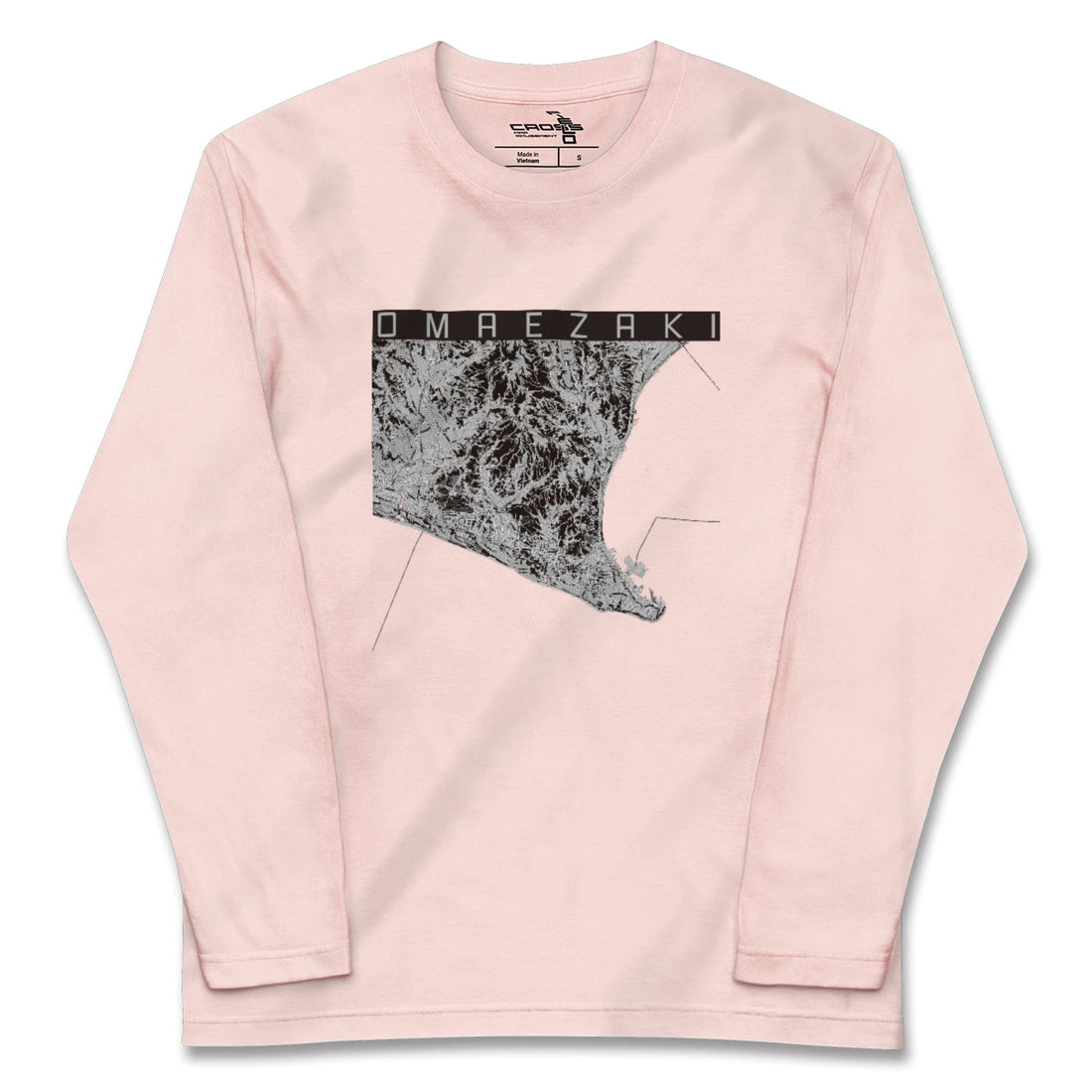 【御前崎(静岡県)】地図柄ロングスリーブTシャツ