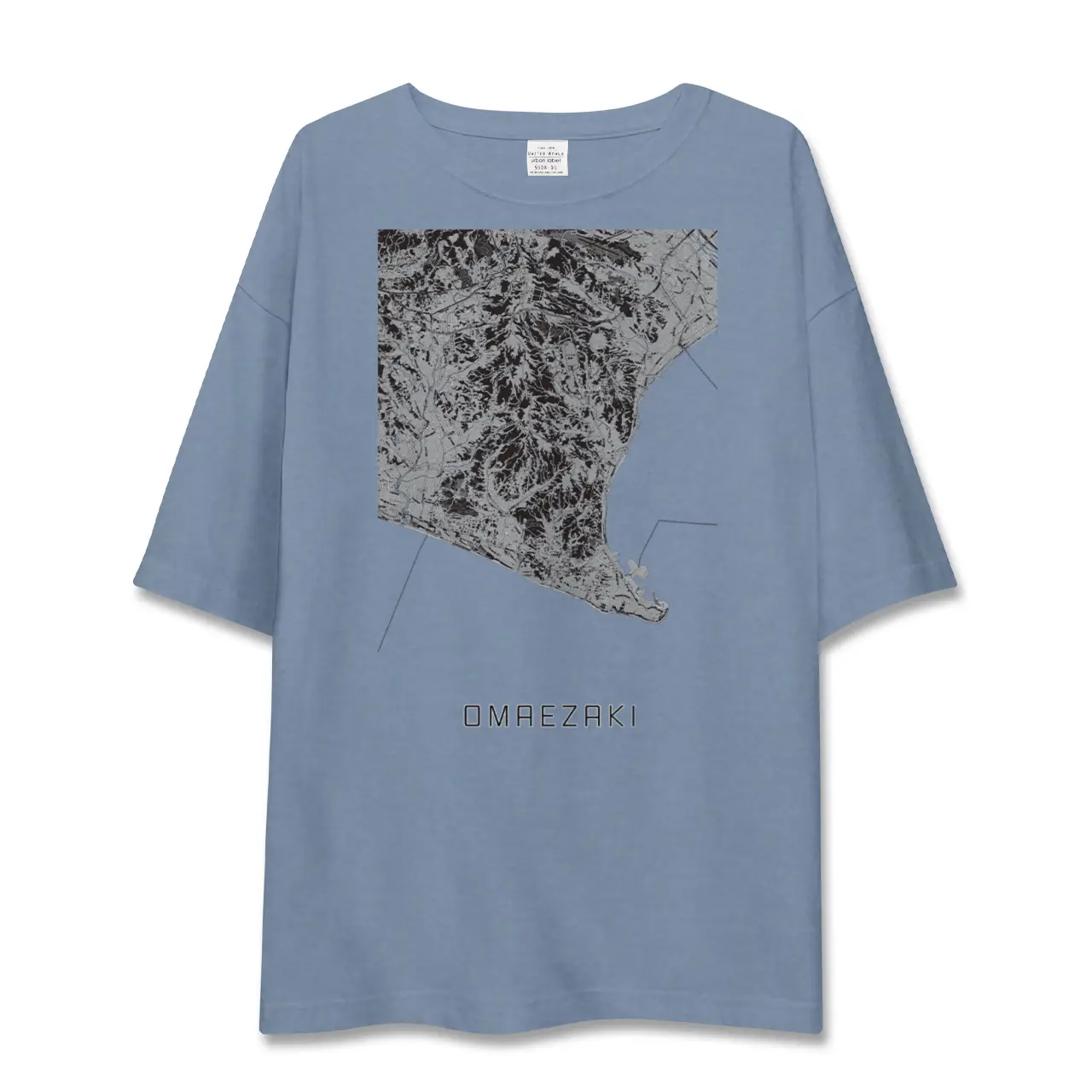 【御前崎(静岡県)】地図柄ビッグシルエットTシャツ
