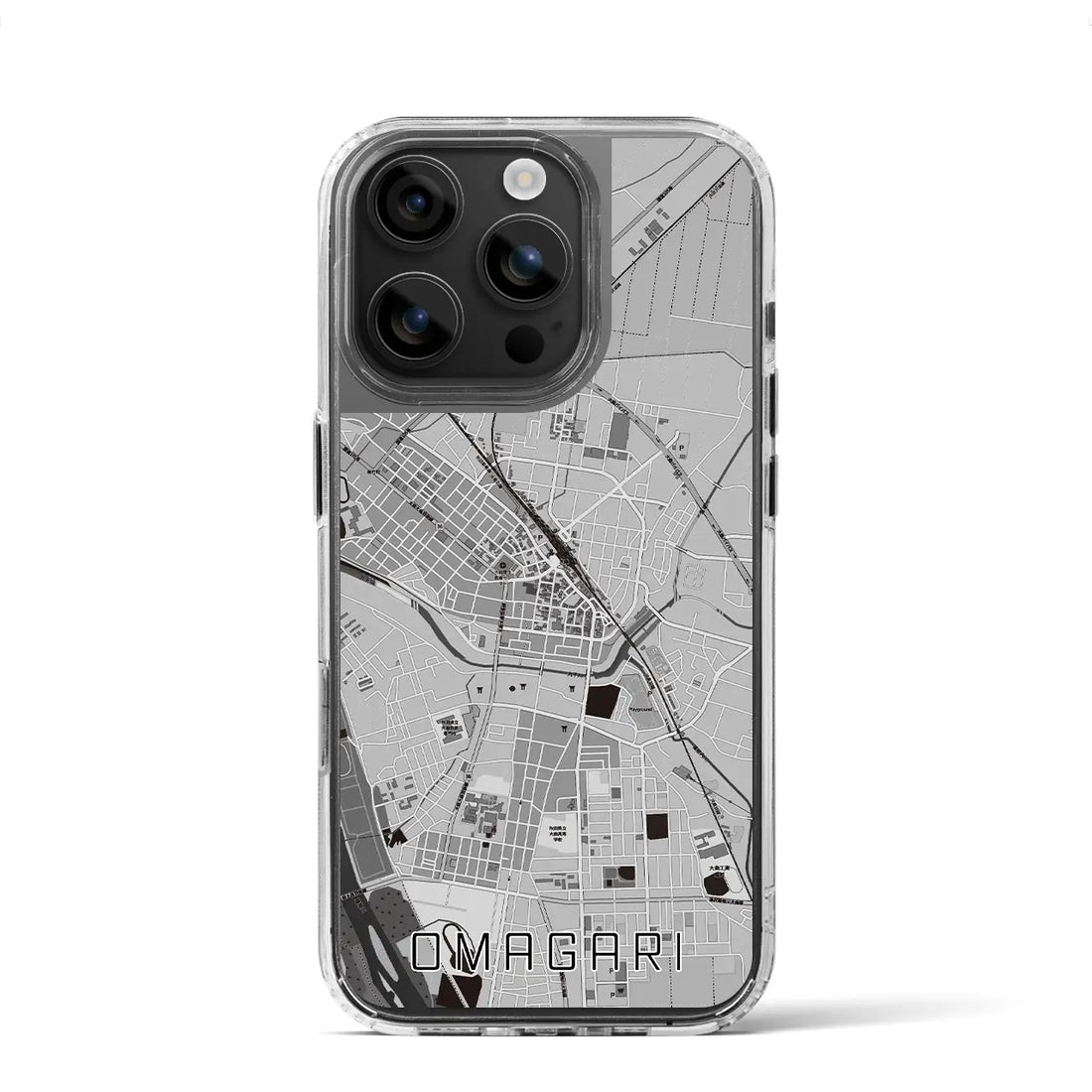 【大曲(秋田県)】地図柄iPhoneケース(MagSafeタイプ)