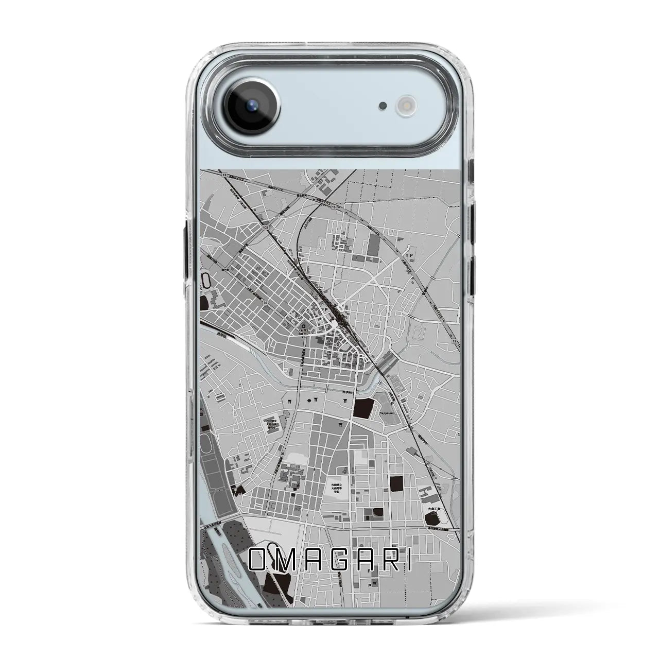 【大曲(秋田県)】地図柄iPhoneケース(MagSafeタイプ)