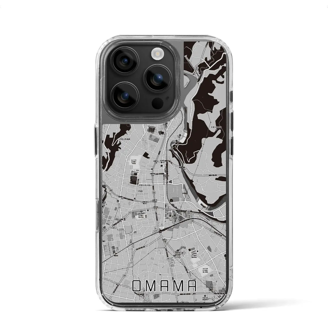 【大間々(群馬県)】地図柄iPhoneケース(MagSafeタイプ)