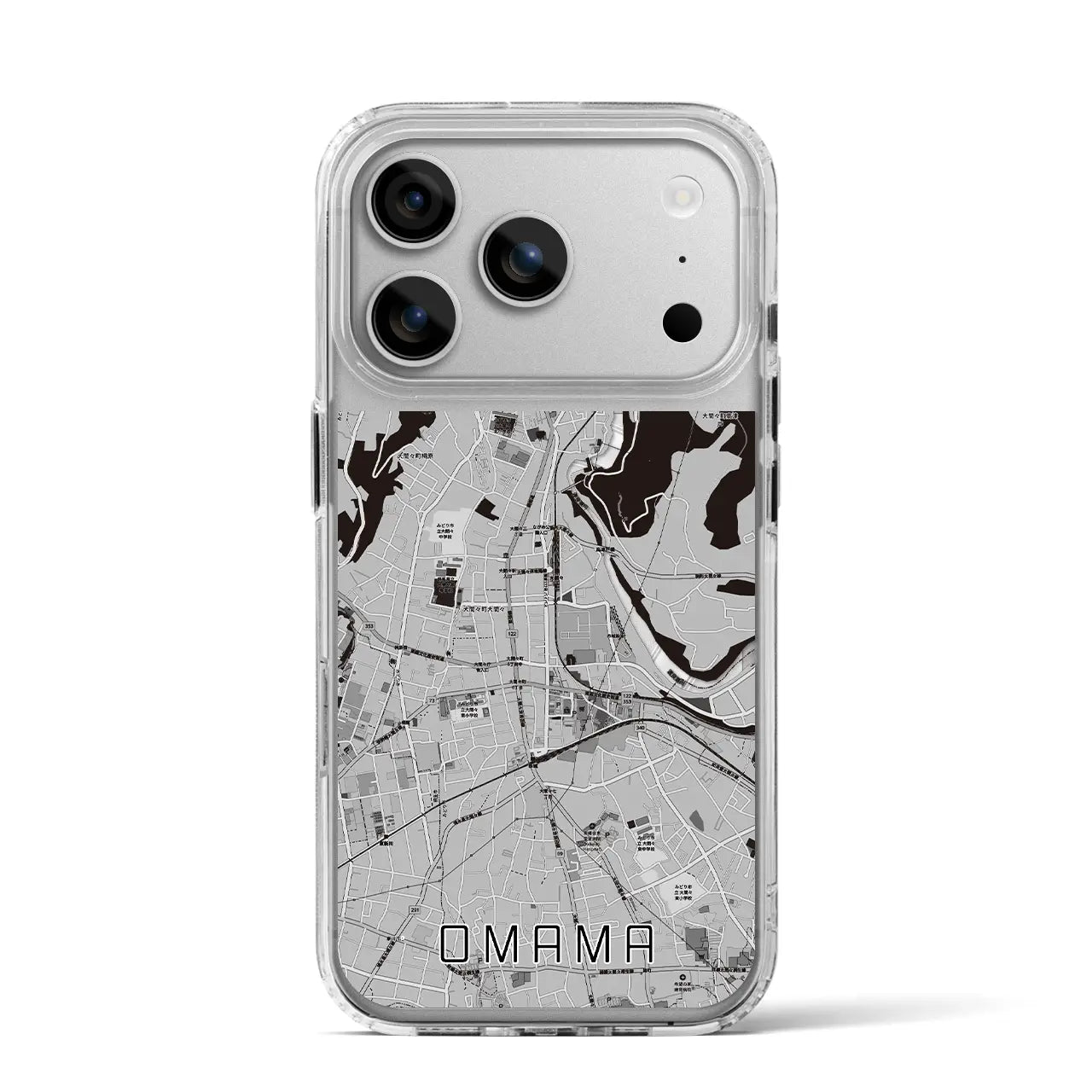 【大間々(群馬県)】地図柄iPhoneケース(MagSafeタイプ)