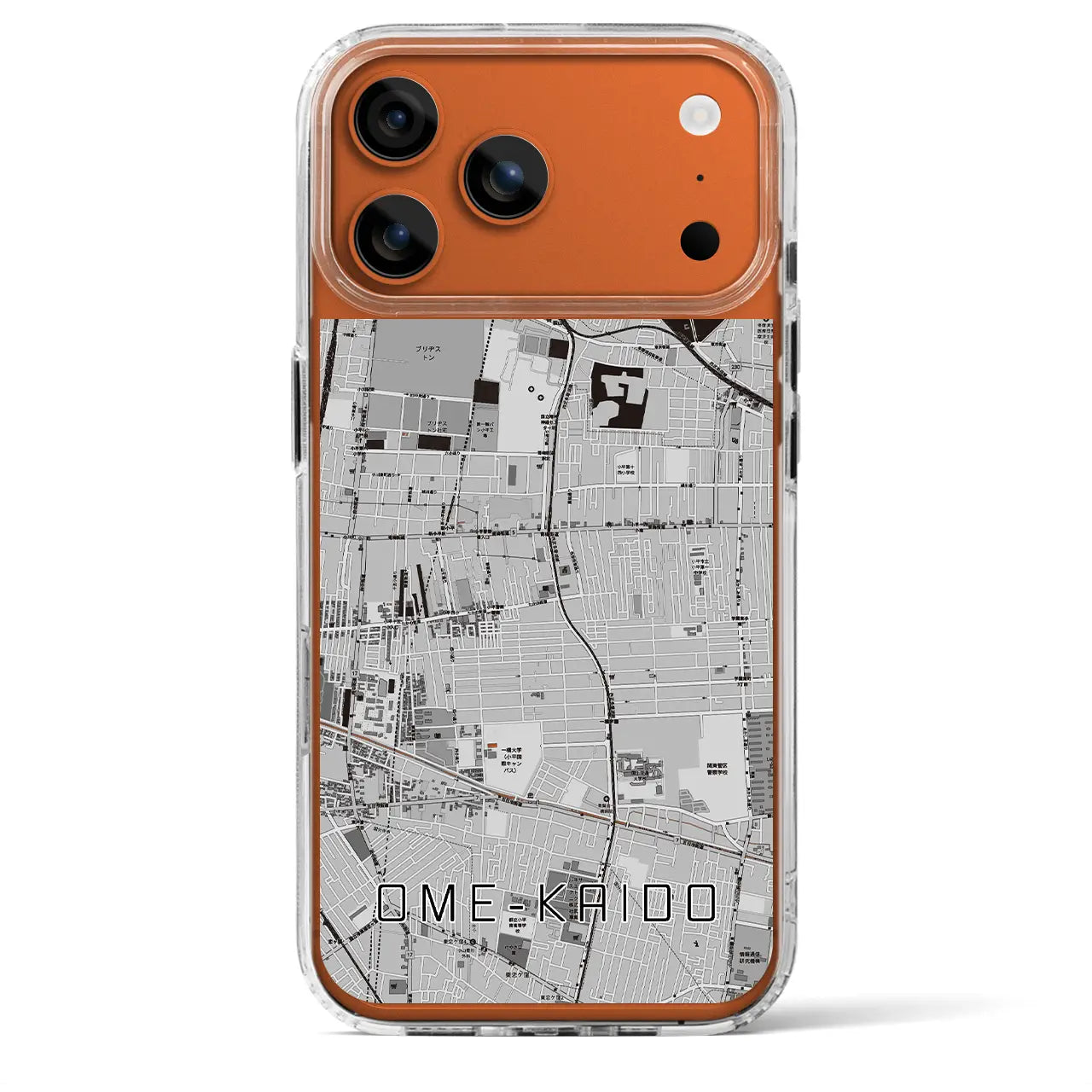 【青梅街道(東京都)】地図柄iPhoneケース(MagSafeタイプ)