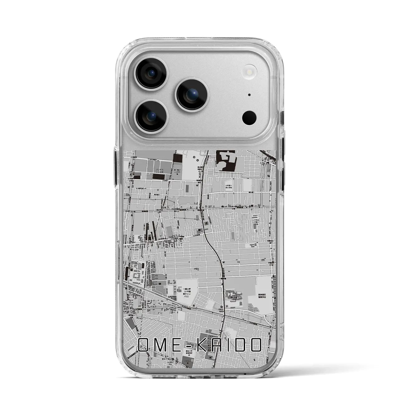 【青梅街道(東京都)】地図柄iPhoneケース(MagSafeタイプ)